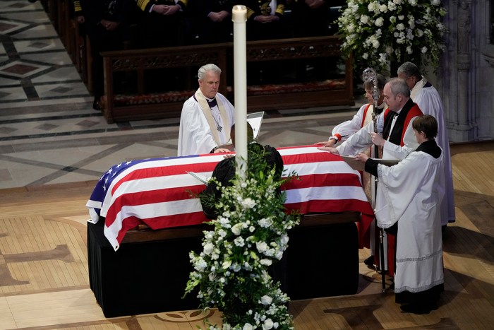 Blessing of Carter casket