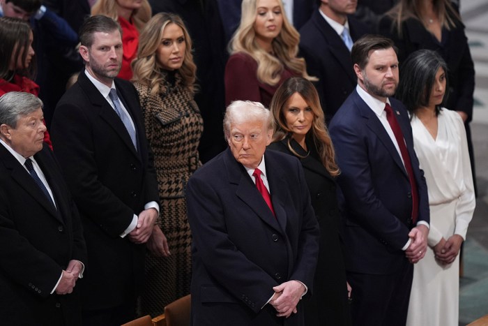 Trump at prayer service