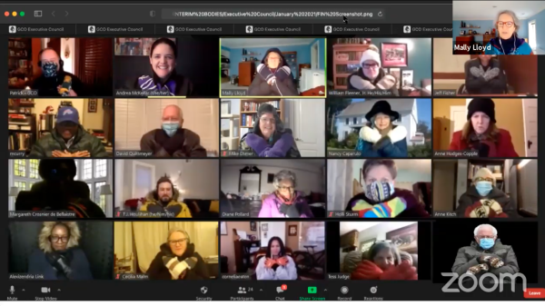 Bernie at Executive Coucil.