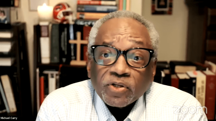 Curry speaks to the bishops